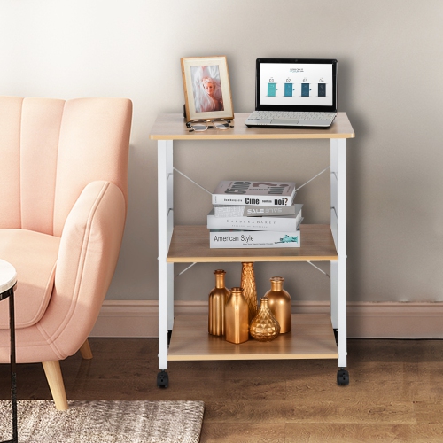 Karl Home Algona Microwave Storage Kitchen Cart