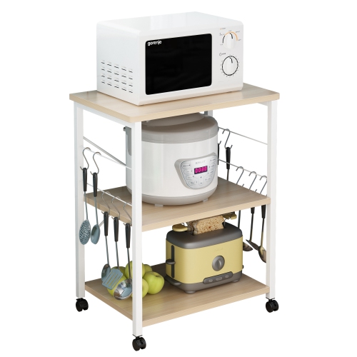 Karl Home Algona Microwave Storage Kitchen Cart