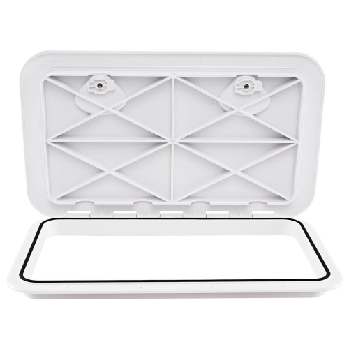 Costway 24" x 14" Boat Hatch Marine Deck Access Hatch with 180° Lid Hinge & Non-Slip Surface