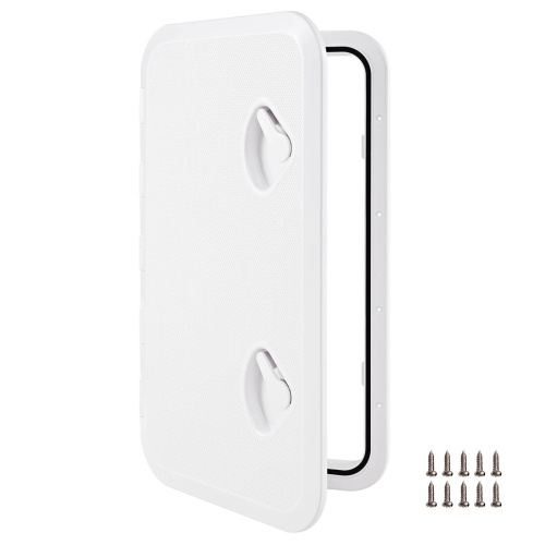 Costway 24" x 14" Boat Hatch Marine Deck Access Hatch with 180° Lid Hinge & Non-Slip Surface