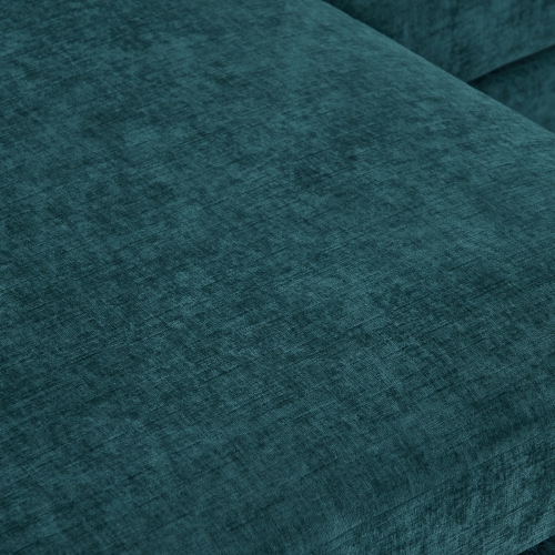 Karl Home 110 in. U-shaped Chenille Sectionals in Teal