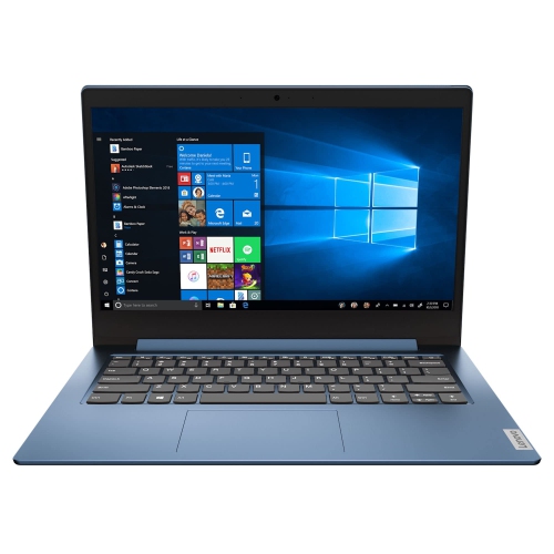 Refurbished Lenovo Ideapad 14 Laptop (AMD Athlon Silver 3050e, 4GB RAM, 128GB SSD, Windows 10 S) - Ice Blue (82GW001CUS)
