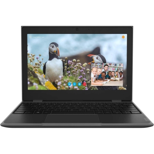 Refurbished Lenovo 100e 2nd Gen 11.6 HD Laptop (Intel Celeron N4020, 4GB RAM, 64GB eMMC, Windows 10 Pro N) Black - 81M80035US