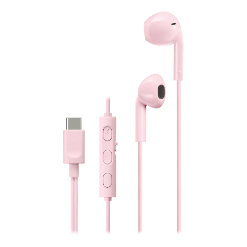 JVC  - USB Type-C In-Ear Headphones With Integrated Microphone And Remote Control In Pink