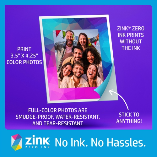 Imprimante photo couleur 3 x 4 po Sprocket de HP, écran tactile, anneau lumineux LED et Wi-Fi