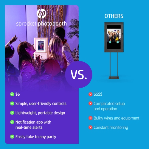 Imprimante photo couleur 3 x 4 po Sprocket de HP, écran tactile, anneau lumineux LED et Wi-Fi