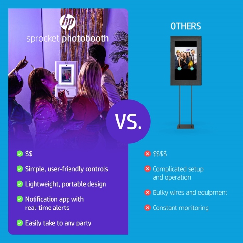 Imprimante photo couleur 3 x 4 po Sprocket de HP, écran tactile, anneau lumineux LED et Wi-Fi