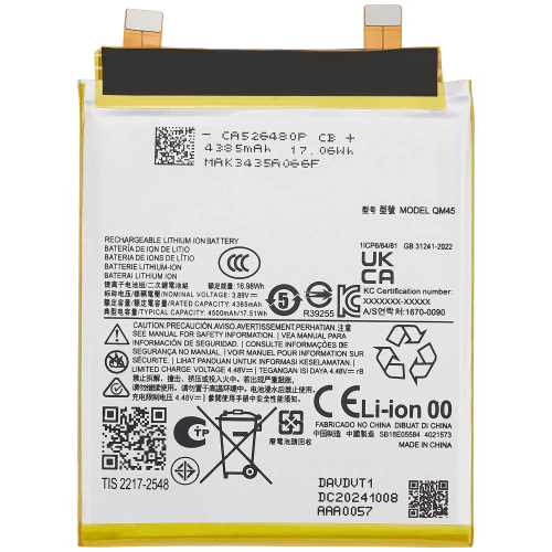 Replacement Battery Compatible For Motorola Moto Edge 50 Pro (QM45)