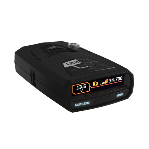 Détecteur de radar R4&nbsp;W d'Uniden - Détection laser à longue portée, GPS avec mémoire de sourdine automatique, écran DELO, alertes vocales et