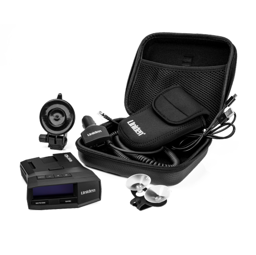 Détecteur de radar R8&nbsp;W d'Uniden – détection laser à double antenne extrêmement longue portée, verrouillage GPS intégré, écran DELO, alertes