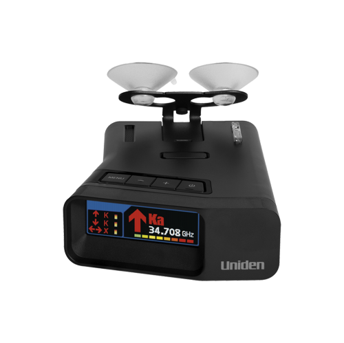 Uniden R7 Radar Detector – Dual Antenna Long Range Detection, Built-In GPS Lockouts, OLED Display, Voice Alerts, Red Light & Speed Camera Warnings –
