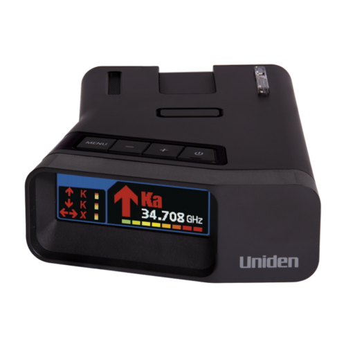 Uniden R7 Radar Detector – Dual Antenna Long Range Detection, Built-In GPS Lockouts, OLED Display, Voice Alerts, Red Light & Speed Camera Warnings –