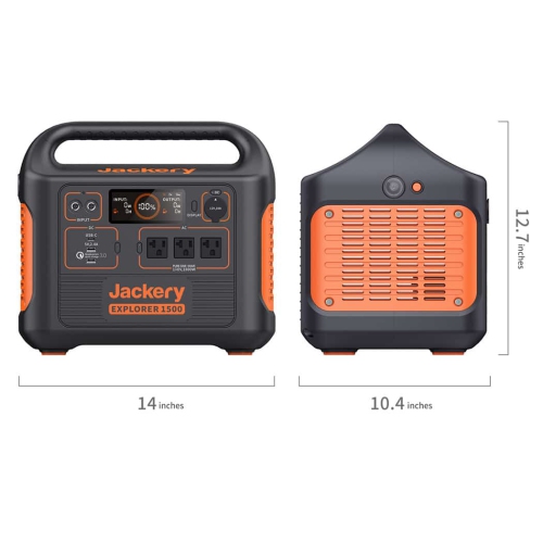 (Refurbished Excellent) Jackery Portable Power Station Explorer 1500, 1534Wh Portable Generator, Solar Mobile Lithium Battery Pack