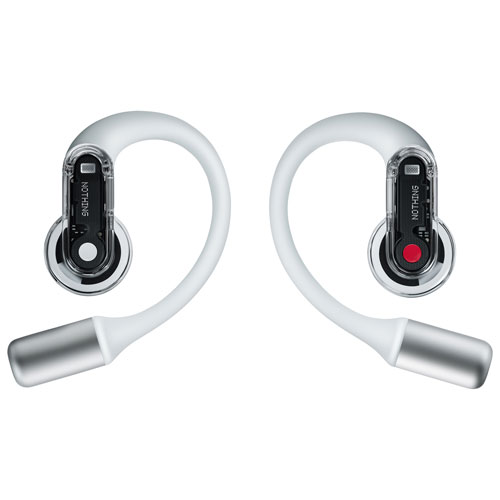 Image 1 of 14.. Nothing Ear Open-Ear True Wireless Earbuds - White - Only at Best Buy