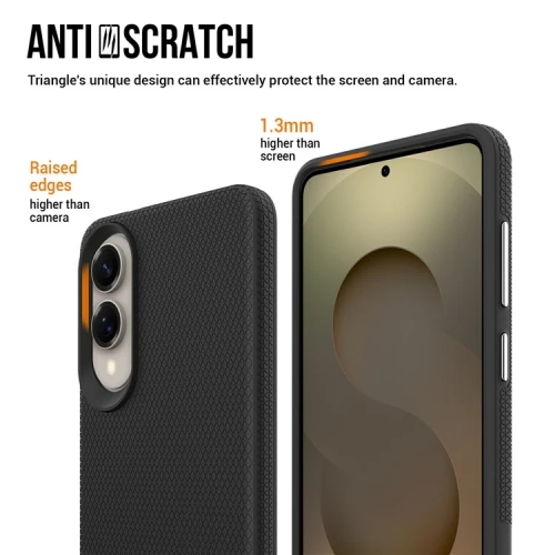 [CS] Étui rigide ajusté hybride mince antichoc pour Samsung Galaxy S25 Edge, bleu marine