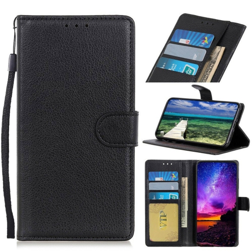 [CS] Magnetic Card Slot Leather Folio Wallet Flip Case Cover for Samsung Galaxy S25 Edge, Black