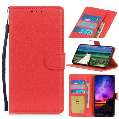 [CS] Magnetic Card Slot Leather Folio Wallet Flip Case Cover for Samsung Galaxy S25 Edge, Red