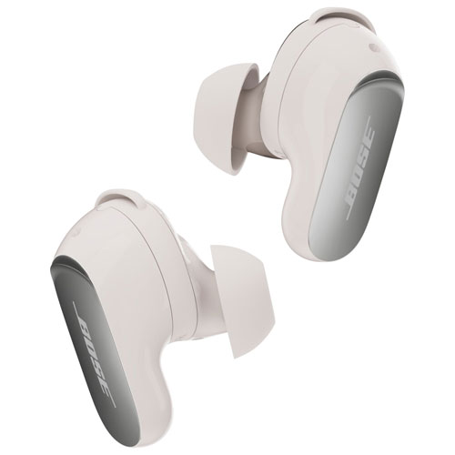 Écouteurs boutons Bluetooth à suppression du bruit QuietComfort Ultra de Bose - Fumée blanche