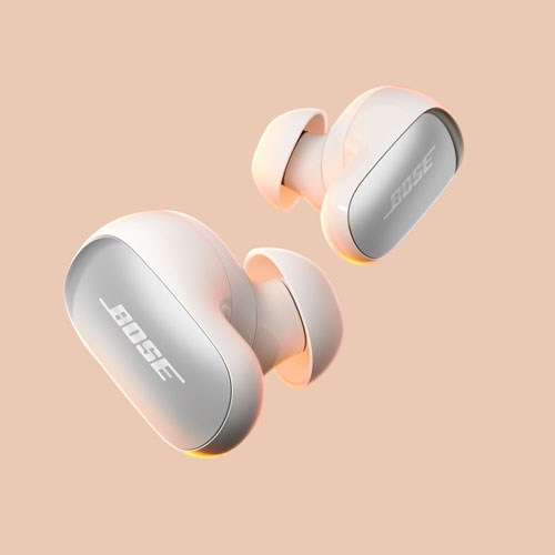 Écouteurs boutons Bluetooth à suppression du bruit QuietComfort Ultra de Bose - Fumée blanche