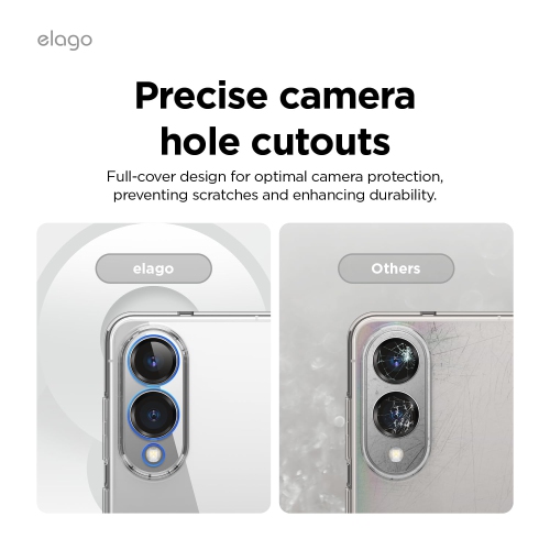 elago Hybrid Clear Case Compatible with Samsung Galaxy S25 Edge, Protective and Precise Cover with PC/TPU Technology, Slim Fit, Shockproof