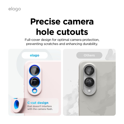 elago Magnetic Silicone Case Compatible with Samsung Galaxy S25 Edge, Slim Fit, Shockproof, Back Camera Protection, Wireless Charging Support,