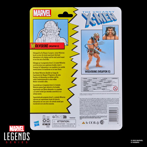 Hasbro Marvel Legends Series - Wolverine (Weapon X) Action Figure