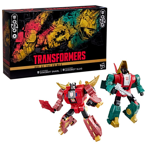 Transformers Age of the Primes - G2 Universe Dinobot Slug & Dinobot Snarl Action Figures