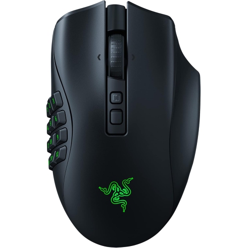 Razer Naga V2 Pro 30000 DPI Bluetooth Optical Gaming Mouse - Black- Refurbished Excellent