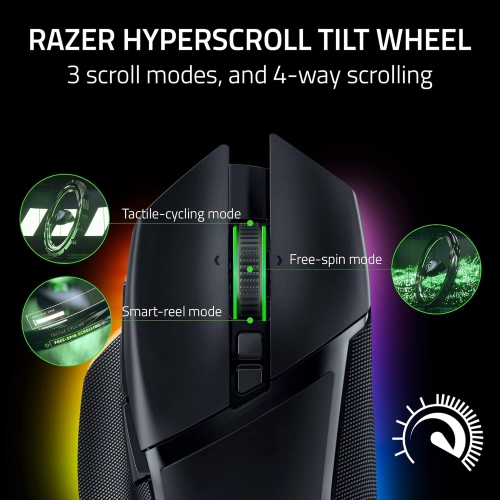 Razer Basilisk V3 Pro 30000 DPI Optical Wireless Gaming Mouse - Black-