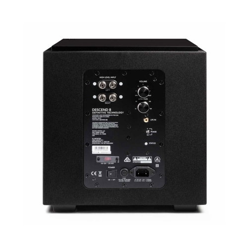 Haut-parleur d'extrêmes graves Descend DN8 de Definitive Technology - Noir