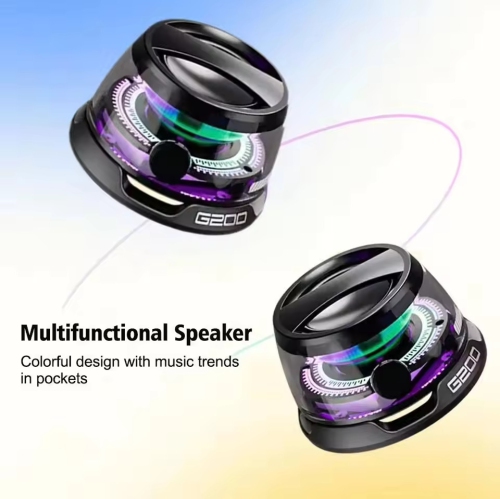 Portable Mini Bluetooth Speaker, Mobile Phone Magnetic Bluetooth Speaker Suitable for Travel and Outdoor Use
