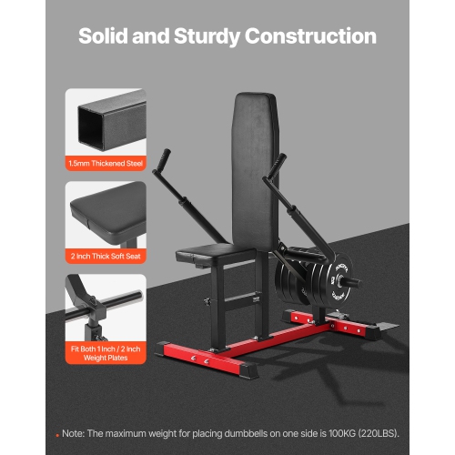 VEVOR 450LBS Load Seated Dip Machine, Tricep Bicep Press Down Machine with Cable Bar, Adjustable Seat, and Backrest, Exercise Equipment for Chest