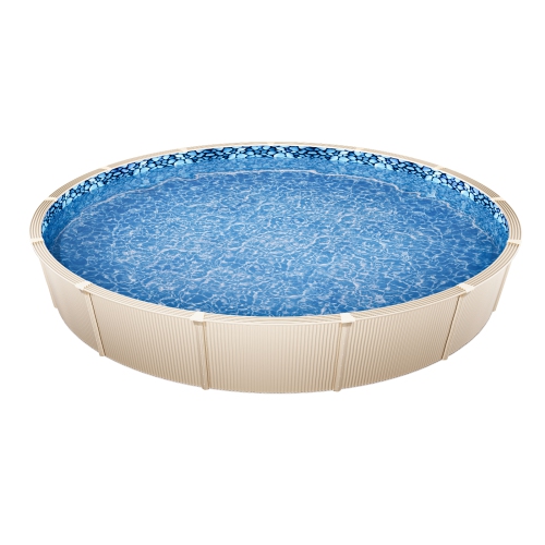 VEVOR 30ft Pool Liner, Round Pool Liner, Uinbead Style,Durable Vinyl Pool Liner,Standard Gauge, 52in Wall Height, Pool Liner Replacement for Steel