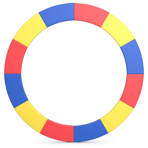 Gymax 14FT Trampoline Replacement Safety Pad Universal Trampoline Cover Multi-color