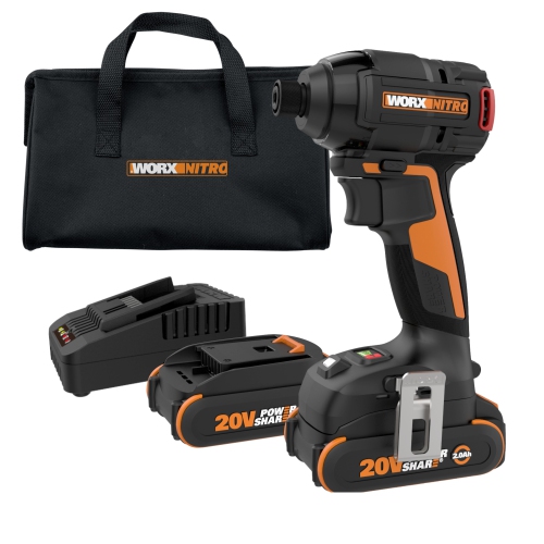 WORX  Wx265L Nitro 20V Brushless Compact 1/4" Impact Driver