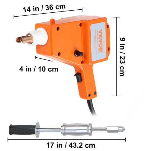 VEVOR Stud Welder Starter Spot Puller Hammer Dent Remove Auto Repair Tool