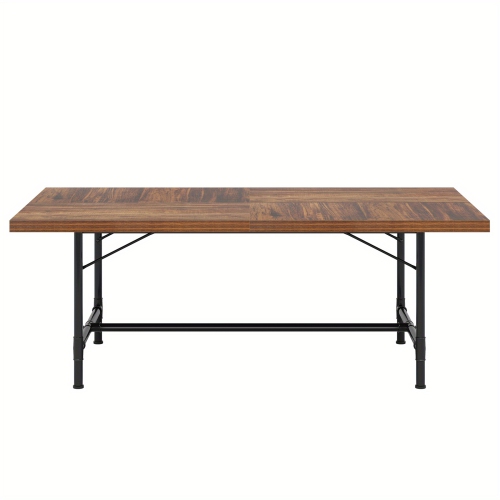 Table de conférence de 6 pi, rectangulaire rustique 70,8&nbsp;po larg. X 35,4&nbsp;po prof., table de conférence moderne pour salle de conférence