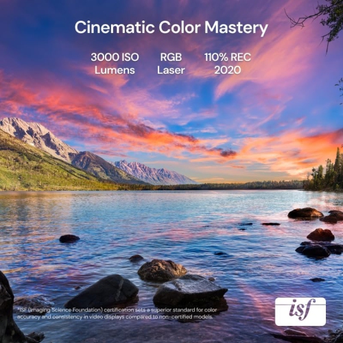 VisionMaster Pro Triple Laser Projector 4K,15000:1 Contrast, 0.9-1.5x Optical Zoom, 2X Multitasking Power, IMAX, HDR10+, GTV, 4ms Lag-Free Gaming,