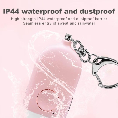 Waterproof Small Self Defense Keychain Siren with Rechargeable 130dB SOS LED Light to Help Seniors and Children Emergency Elderly Patients Disabled