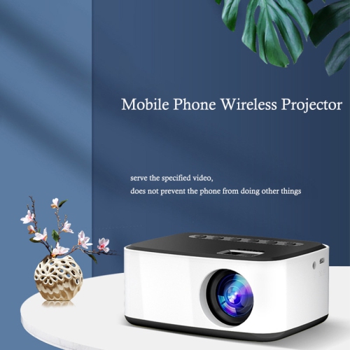 Mini wireless mobile phone projector, home bedroom wall projector HD 1080p projection, home theater projector