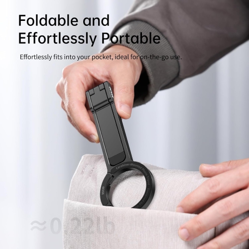 Mobile Phone Magnetic Tripod, Portable Foldable Mini Phone Holder Compatible with iPhone 16 15 14 13 12 Magsafe
