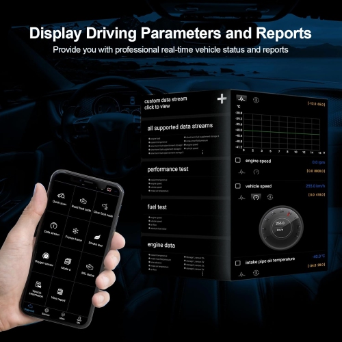 Z50 Bluetooth OBD2 Scanner - Car diagnostic tool for iPhone and Android. Diagnose check engine lights, clear DTCs and read live data on most vehicles.