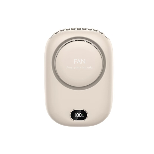 New style neck hanging fan, lazy bladeless fan, waist hanging USB high wind power display neck hanging small fan