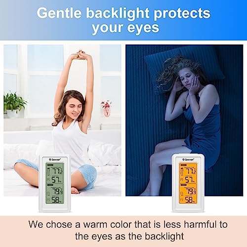 Indoor and outdoor thermometer wireless digital thermometer with LCD backlight new thermometer and hygrometer display electronic digital display