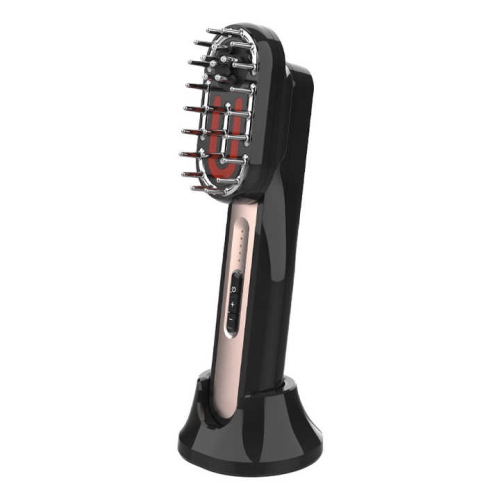 Blue and red light micro hair growth comb multi-function EMS micro-current meridian electric massage comb scalp multi-function hair beauty essence
