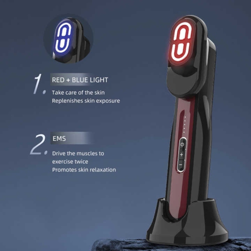 Blue and red light micro hair growth comb multi-function EMS micro-current meridian electric massage comb scalp multi-function hair beauty essence