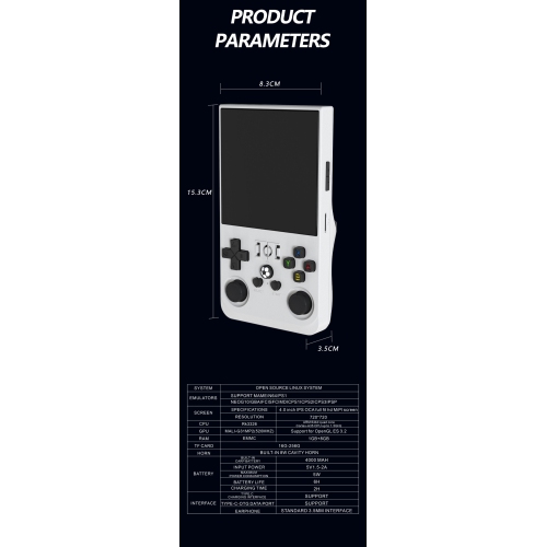 R36MAX Retro Game Console, 18000+ HD Games Mini Retro Video Game Console, 4.0" IPS Screen, 4000 mAh Portable Battery, 64GB Memory, Portable Arcade