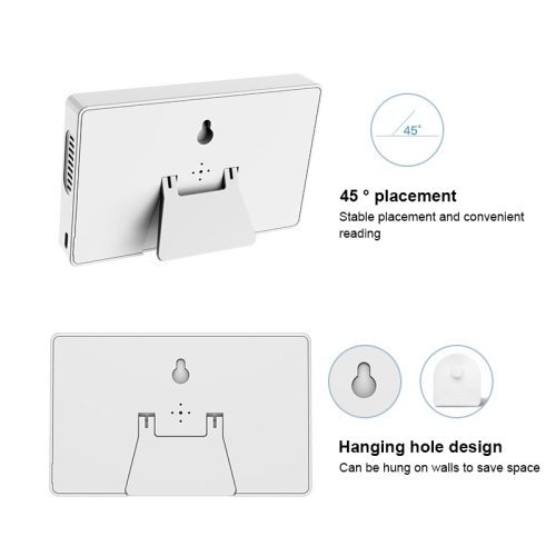 Electronic high-precision thermometer and hygrometer indoor charging digital display hygrometer household precise wall-mounted dry and wet detector