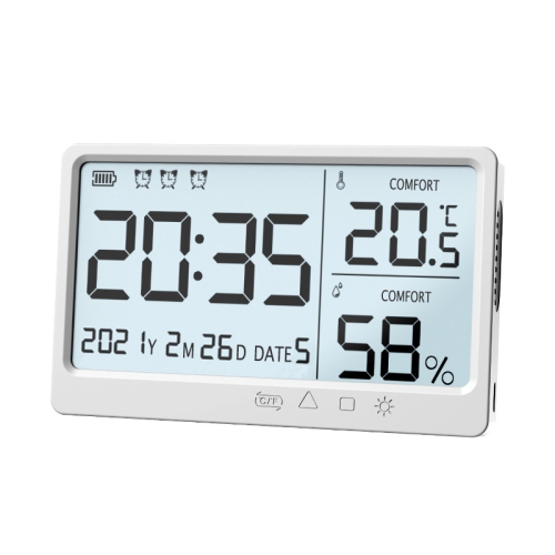 Electronic high-precision thermometer and hygrometer indoor charging digital display hygrometer household precise wall-mounted dry and wet detector