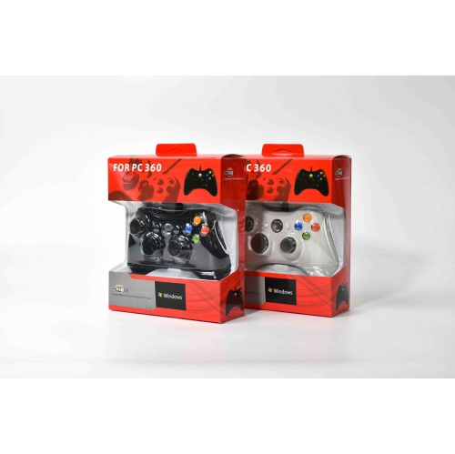 XBOX360 game controller, wired computer steam multi-function driver-free vibration game controller with packaging